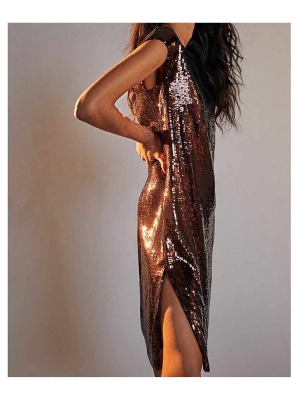 *Anthropologie Maeve Kara Sequined Mini Dress